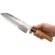 Dellinger WA-Santoku Knife 170mm, Sakai Takayuki VG-10 Zelkova Oktagon - KNIFESTOCK