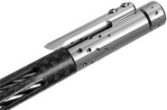 Lionsteel Twist Pen Titanium GREY SHINE with Carbon Fiber. Fisher Space refill NY FC GYS - KNIFESTOCK