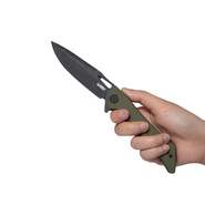 KUBEY Raven Liner Lock Flipper Knife Green G10 Handle KB245I - KNIFESTOCK