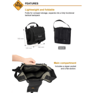 Magforce Foldable Backpack   Black #0234B - KNIFESTOCK