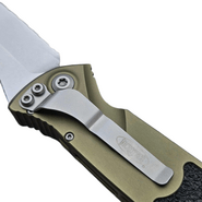 Microtech SOCOM ELITE AUTO T/E STONEWASH FULL SERRATE OD GREEN 161A-12OD - KNIFESTOCK