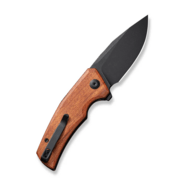 CIVIVI Regulatron Guibourtia Wood HandleBlack Stonewashed Nitro-V BladeLiner L - KNIFESTOCK