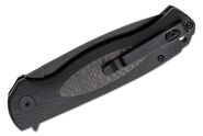 Petrified Fish PFB03 Stamp Black Stonewashed D2 Carbon Fiber With Black G10 PFB03DDW - KNIFESTOCK
