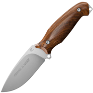 Viper-veitsen kiinteä terä, 3,8 mm Satin Finish ja kahva lehtipuukahvoilla. - KNIFESTOCK