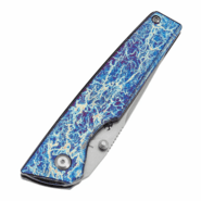 Kansept Chimera Stonewashed CPM S35VN Titanium with Lightning Strike Finish - KNIFESTOCK