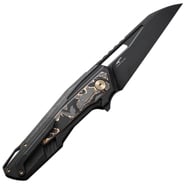 We Knife FalcariaBlack Titanium Handle With Copper Foil Carbon Fiber InlayBlack - KNIFESTOCK