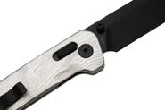 QPS Penguin Glyde 14C28N, schwarz, Griff: G10 mit Aluminiumfolie QS130GL-G2 - KNIFESTOCK