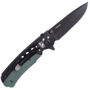 Mil-Tec EINHANDMESSER M.CLIP FEKETE/OLÍVA 15305000 - KNIFESTOCK