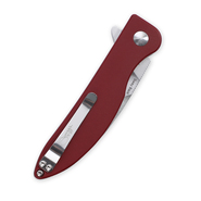 Kizer Swaggs Swayback Button Lock Knife Red Micarta - V3566N4 - KNIFESTOCK