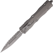 Microtech DIRAC DELTA D/E APOCALYPTIC FULL SERRATE NATURAL CLEAR 227-12APNC - KNIFESTOCK