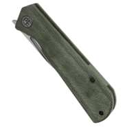 Petrified Fish PFP07 Viking Satin K110 Green Micarta PFP07GRMS - KNIFESTOCK