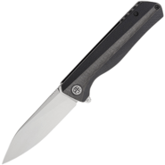 Petrified Fish PF818 Forward Satin D2 Carbon Fiber With Black G10 PF818CDS - KNIFESTOCK