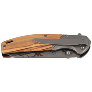 CJH One-Hand Knife, Olive Wood - KNIFESTOCK