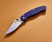 Spyderco Military 2 Dark Blue G-10 CPM S110V Reveal 14 C36GPDBL2 - KNIFESTOCK