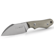 Viper HANDY2 Sheepfoot Stonewash M390, Green Canvas Micarta, Kydex sheath VT4050CG - KNIFESTOCK