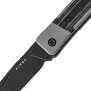 Kizer Little Grand Jonathan Styles Nitro-V Grey G10 &amp; Micarta V2670A2 - KNIFESTOCK