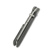 GEO Knife Noxiz SW M390 Blade Tiger Stripe Pattern Flamed Ti - KNIFESTOCK