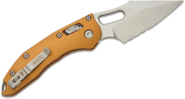 Microtech Stitch - RAM-LOK™ S/E Fluted Tan Stonewash Partial Serrated 169RL-11FL - KNIFESTOCK