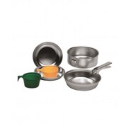 Mil-Tec ENSEMBLE DE CUISSON 2 PERSONNES alu poli 14642000 - KNIFESTOCK