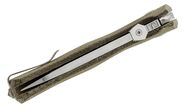 Lionsteel Solid LockBack GREEN Micarta handle Sleipner SATIN Blade IKBS TM1 CVG - KNIFESTOCK