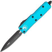 Microtech UTX-85 D/E BLACK STANDARD TURQUOISE 232-1TQ - KNIFESTOCK