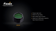 Fenix AOF-S+ Flashlight Filter, Green FEAOFSPLUSGRE - KNIFESTOCK