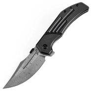 KANSEPT Orion Damascus 0.137&#039;&#039;/3.5mm Blackwash Titanium K1089A3 - KNIFESTOCK