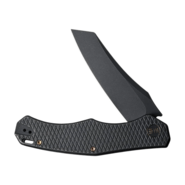 WE Black Titanium Handle With Diamond Pattern On Presentation Handle Black Stonewashed CPM 20CV Blad - KNIFESTOCK