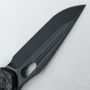 Vosteed Thunderbird(3.25&quot;Blade) Elmax Black Stonewash Black Titanium A0312 - KNIFESTOCK