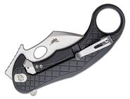 Lionsteel Folding knife STONE WASHED MagnaCut blade, BLACK aluminum handle LE1 A BS - KNIFESTOCK