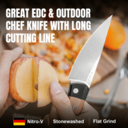 Kizer Liner Lock Momo Vladimir Legachev Nitro-V Black G10+Micarta V4663A2 - KNIFESTOCK