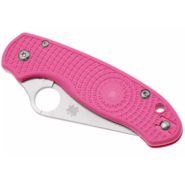 Spyderco Para 3 Pink Lightweight Plainedge Living Beyond Breast Cancer Reveal 14 C223PPN - KNIFESTOCK