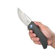 Kubey Hyperion Frame Lock Tactical Knife Flame 6AL4V Titanium Handle KB368F - KNIFESTOCK
