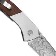 Kizer Spitfire Damascus Aluminum &amp; Mkuruti Wood V3690A3 - KNIFESTOCK