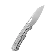 KB Socius Silver Sandblast S90V Sandblast Ti  FRAG Pattern KB300A - KNIFESTOCK