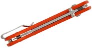 MKM YIPPER – MAGNACUT SATIN bld - ORANGE G10 hdl, CROSS BAR LOCK MK YP-GOR - KNIFESTOCK