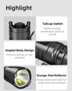 KLARUS Tactical Flashlight XT1C PRO - KNIFESTOCK