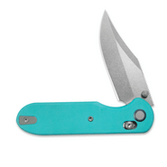 GEO Knife Ethereal Cutter SW M390 Blade Tiffany Blue G10 - KNIFESTOCK