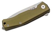 Lionsteel Folding knife STONE WASHED M390 blade, GREEN aluminum handle MT01A GS - KNIFESTOCK