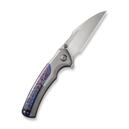 We Knife Ziffius Gray Titanium Handle With Flamed Titanium Integral Spacer WE22024D-4 - KNIFESTOCK