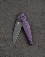 Bestech Snakebird 14C28N, G10, Blokada przyciskiem - Fioletowy BG58E - KNIFESTOCK