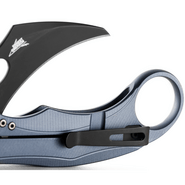 LionSteel L.E.One keskmise suurusega kokkupandav nuga VANA MUST M390 tera, JÄÄSININE alumiiniumkäepi - KNIFESTOCK