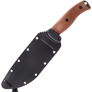 ESEE Knives 6PB-011 Model 6 Black Blade 3D Natural Canvas Micarta  black sheath + clip plate - KNIFESTOCK