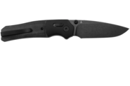 QSP Knife Vault 14C28N, black stonewashed Anodized aluminium bolsters, Black micarta QS157-A2 - KNIFESTOCK