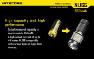 Nitecore RCR123A Li-ionbattery (NL166) - KNIFESTOCK
