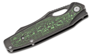 Kansept Tuckamore Black Stonewashed CPM 20CV Black Stonewashed Titanium +Green Carbon Fiber K1052A3 - KNIFESTOCK