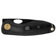 Vosteed Acorn 14C28N Black Stonewash Black Micarta A3302 - KNIFESTOCK