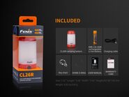 FENIX Rechargeable Lantern Red 400 lm CL26RRED - KNIFESTOCK