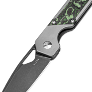 Kizer Frame Lock Mini Militaw Jonathan Styles S45VN Titanium+Jungle Wear Carbon Fiber Ki3634SA2 - KNIFESTOCK