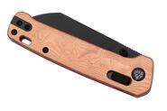 QPS Penguin Glyde 14C28N, nero, Manico: G10 con lamina di rame QS130GL-F2 - KNIFESTOCK